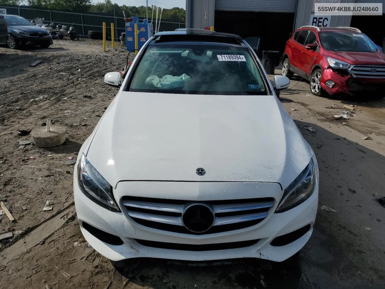 2018 Mercedes-Benz C 300 4Matic VIN: 55SWF4KB8JU248660 Lot: 71189394