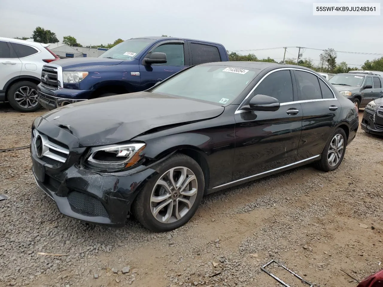 2018 Mercedes-Benz C 300 4Matic VIN: 55SWF4KB9JU248361 Lot: 71438054