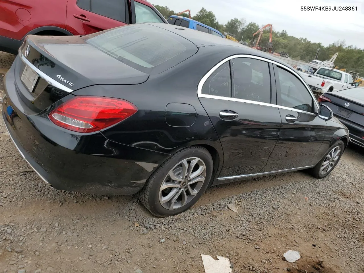 2018 Mercedes-Benz C 300 4Matic VIN: 55SWF4KB9JU248361 Lot: 71438054