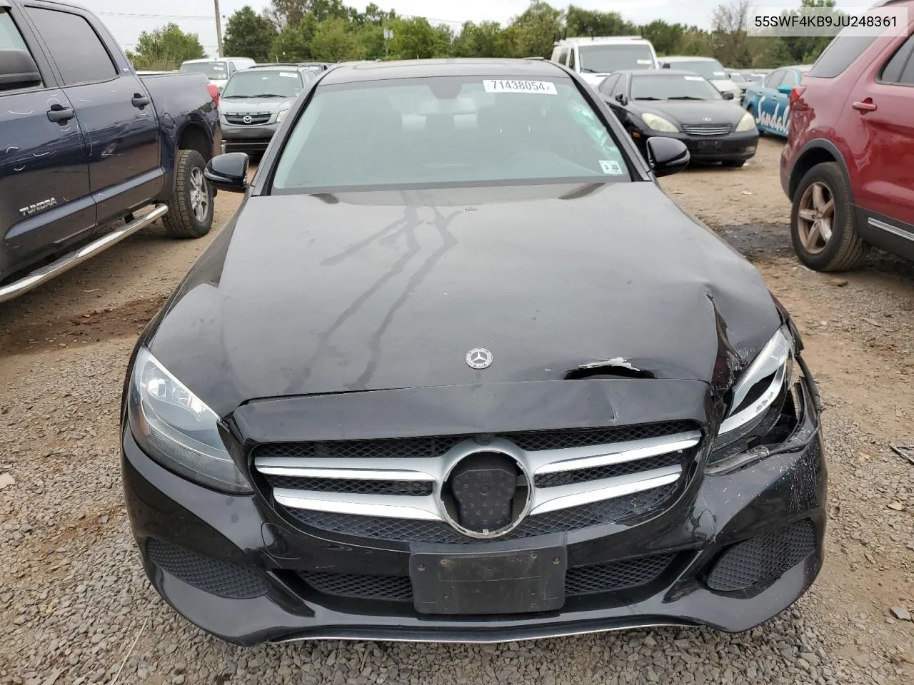 2018 Mercedes-Benz C 300 4Matic VIN: 55SWF4KB9JU248361 Lot: 71438054