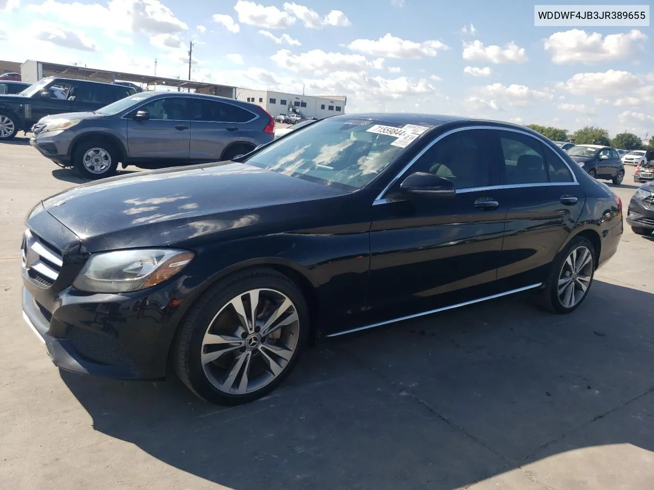 WDDWF4JB3JR389655 2018 Mercedes-Benz C 300