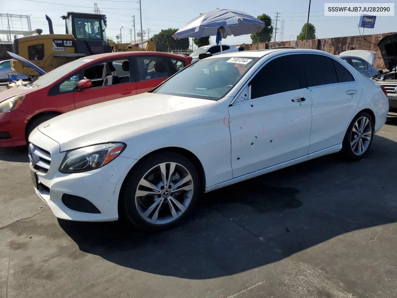 2018 Mercedes-Benz C 300 VIN: 55SWF4JB7JU282090 Lot: 71587244