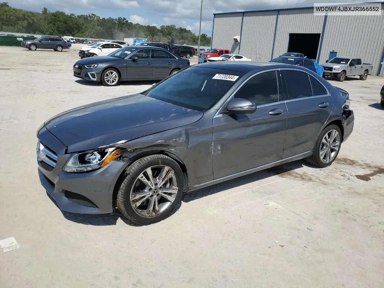 2018 Mercedes-Benz C 300 VIN: WDDWF4JBXJR366552 Lot: 71720344