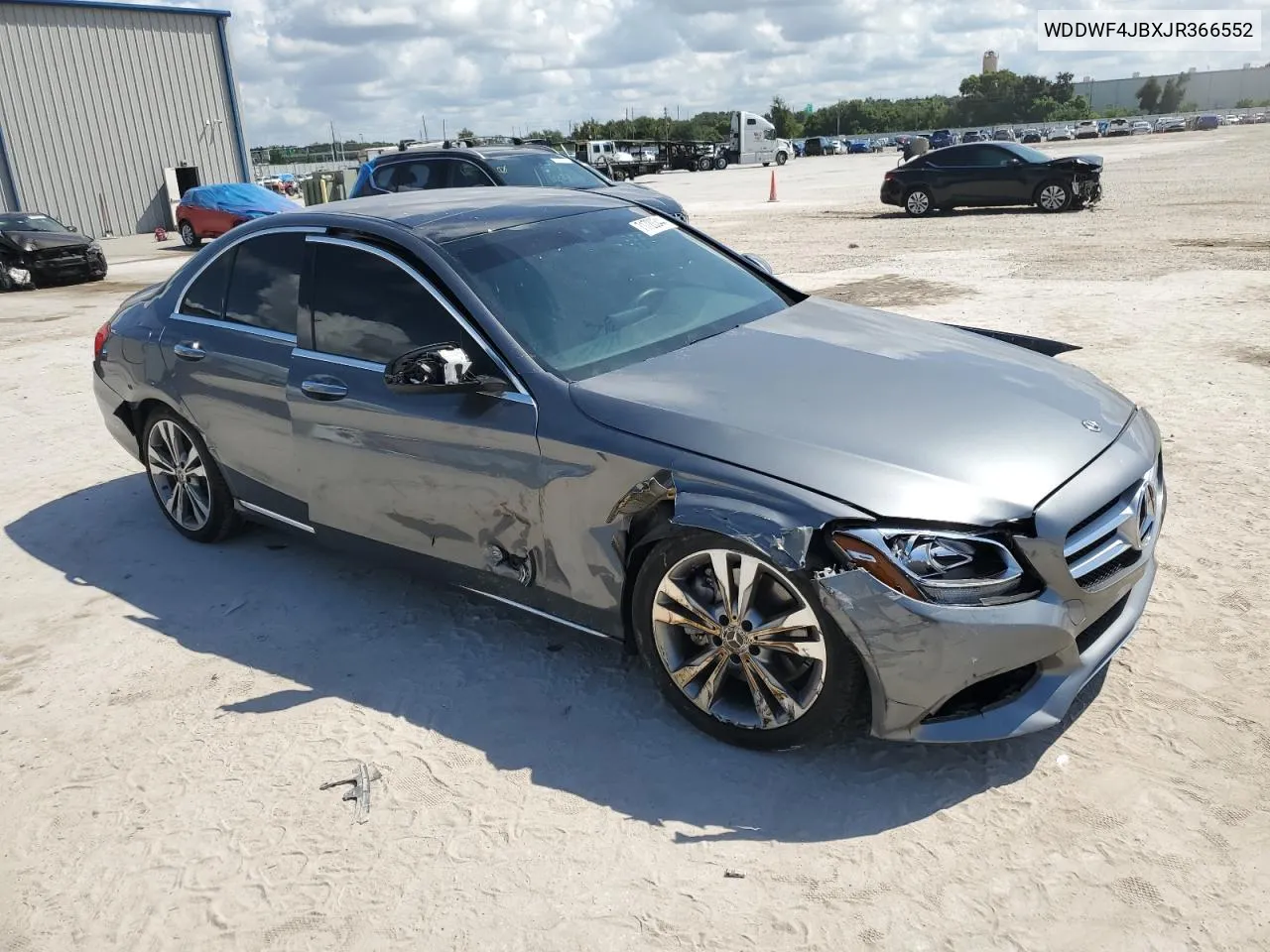 2018 Mercedes-Benz C 300 VIN: WDDWF4JBXJR366552 Lot: 71720344