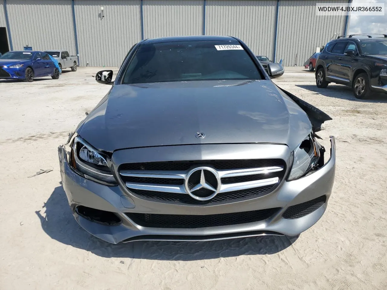 2018 Mercedes-Benz C 300 VIN: WDDWF4JBXJR366552 Lot: 71720344