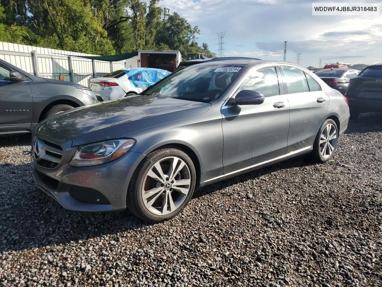 2018 Mercedes-Benz C 300 VIN: WDDWF4JB8JR318483 Lot: 71828294