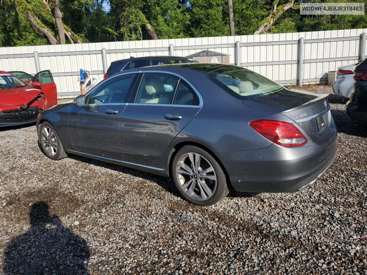 2018 Mercedes-Benz C 300 VIN: WDDWF4JB8JR318483 Lot: 71828294