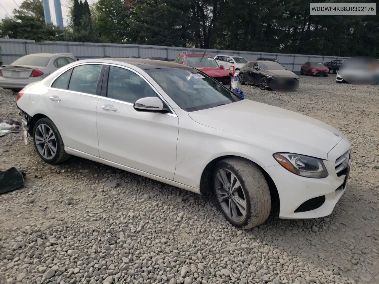 2018 Mercedes-Benz C 300 4Matic VIN: WDDWF4KB8JR392176 Lot: 72078904