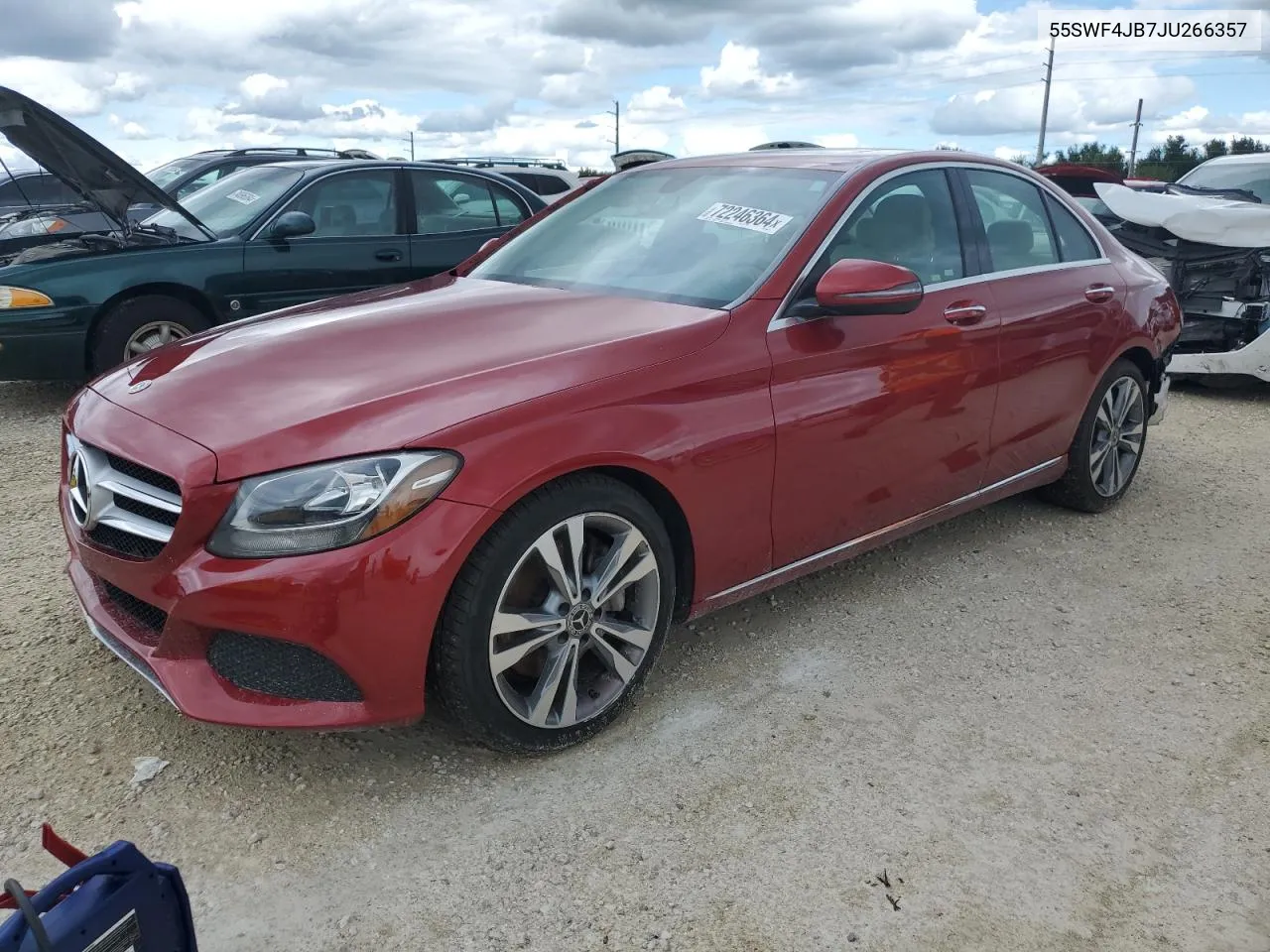 2018 Mercedes-Benz C 300 VIN: 55SWF4JB7JU266357 Lot: 72246364