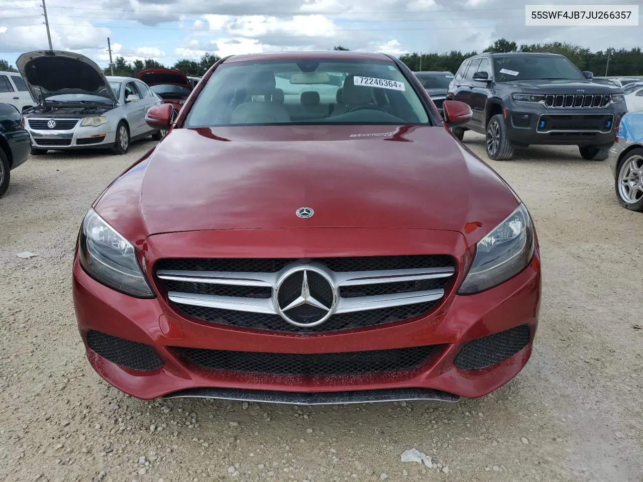 2018 Mercedes-Benz C 300 VIN: 55SWF4JB7JU266357 Lot: 72246364