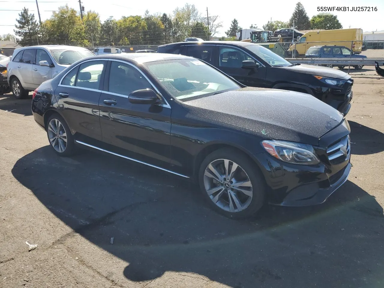 2018 Mercedes-Benz C 300 4Matic VIN: 55SWF4KB1JU257216 Lot: 72348094