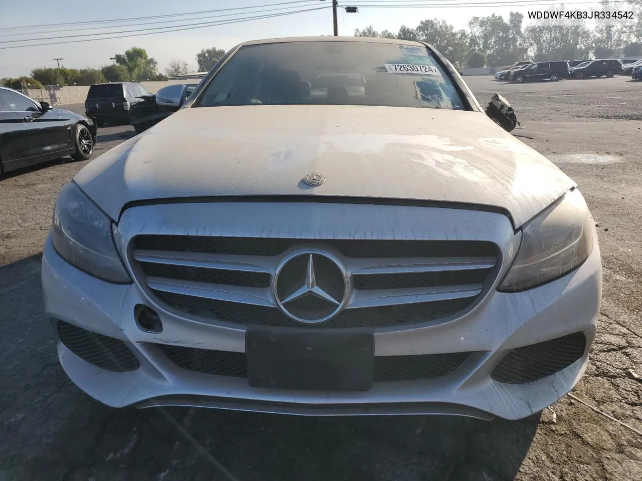 2018 Mercedes-Benz C 300 4Matic VIN: WDDWF4KB3JR334542 Lot: 72630724