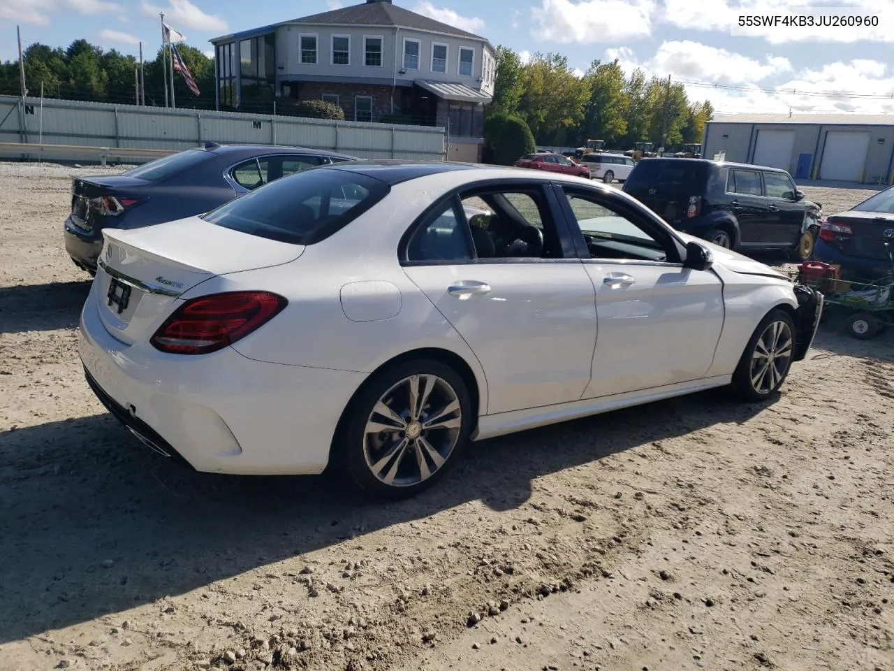 2018 Mercedes-Benz C 300 4Matic VIN: 55SWF4KB3JU260960 Lot: 72644424