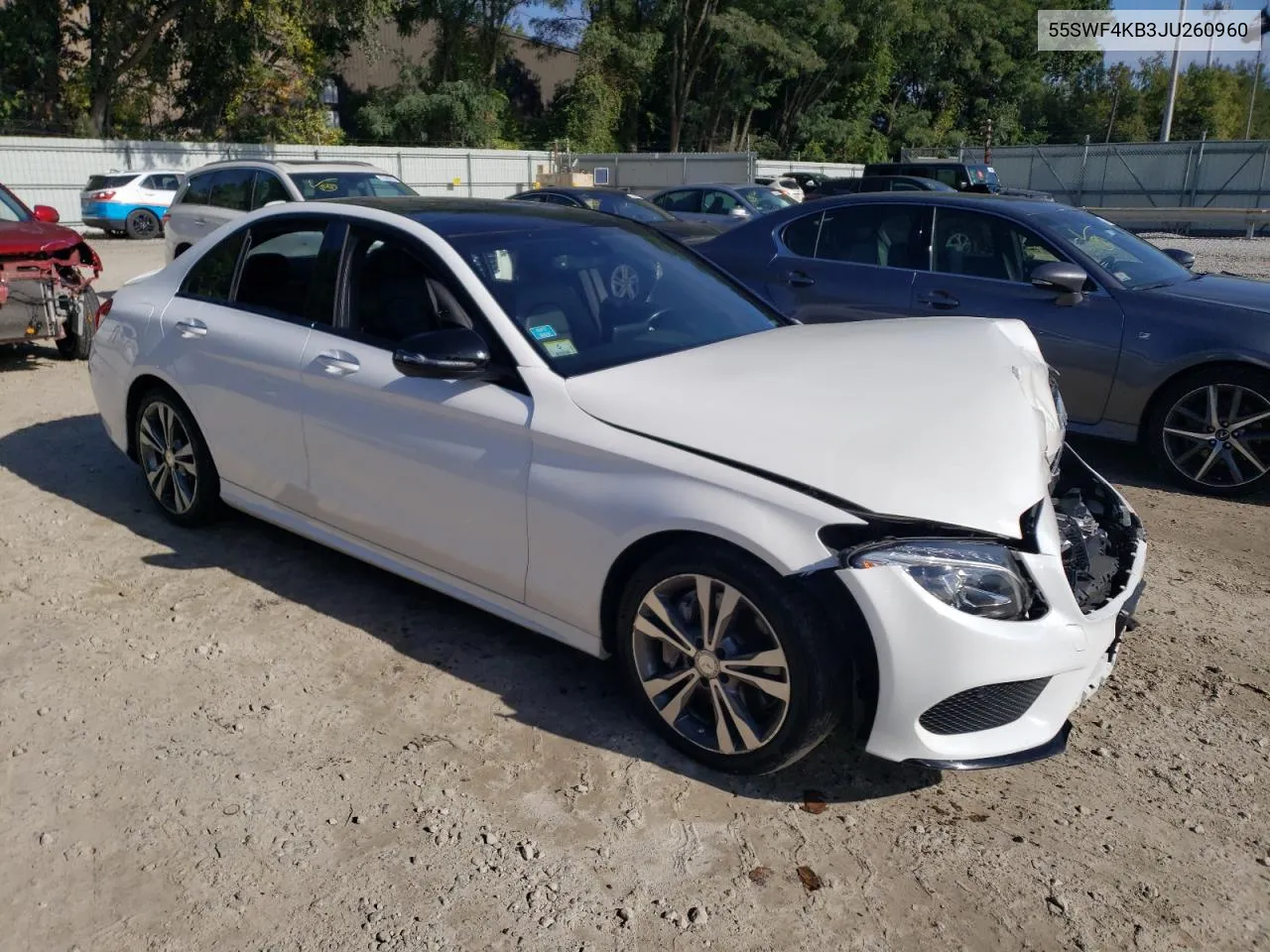 2018 Mercedes-Benz C 300 4Matic VIN: 55SWF4KB3JU260960 Lot: 72644424