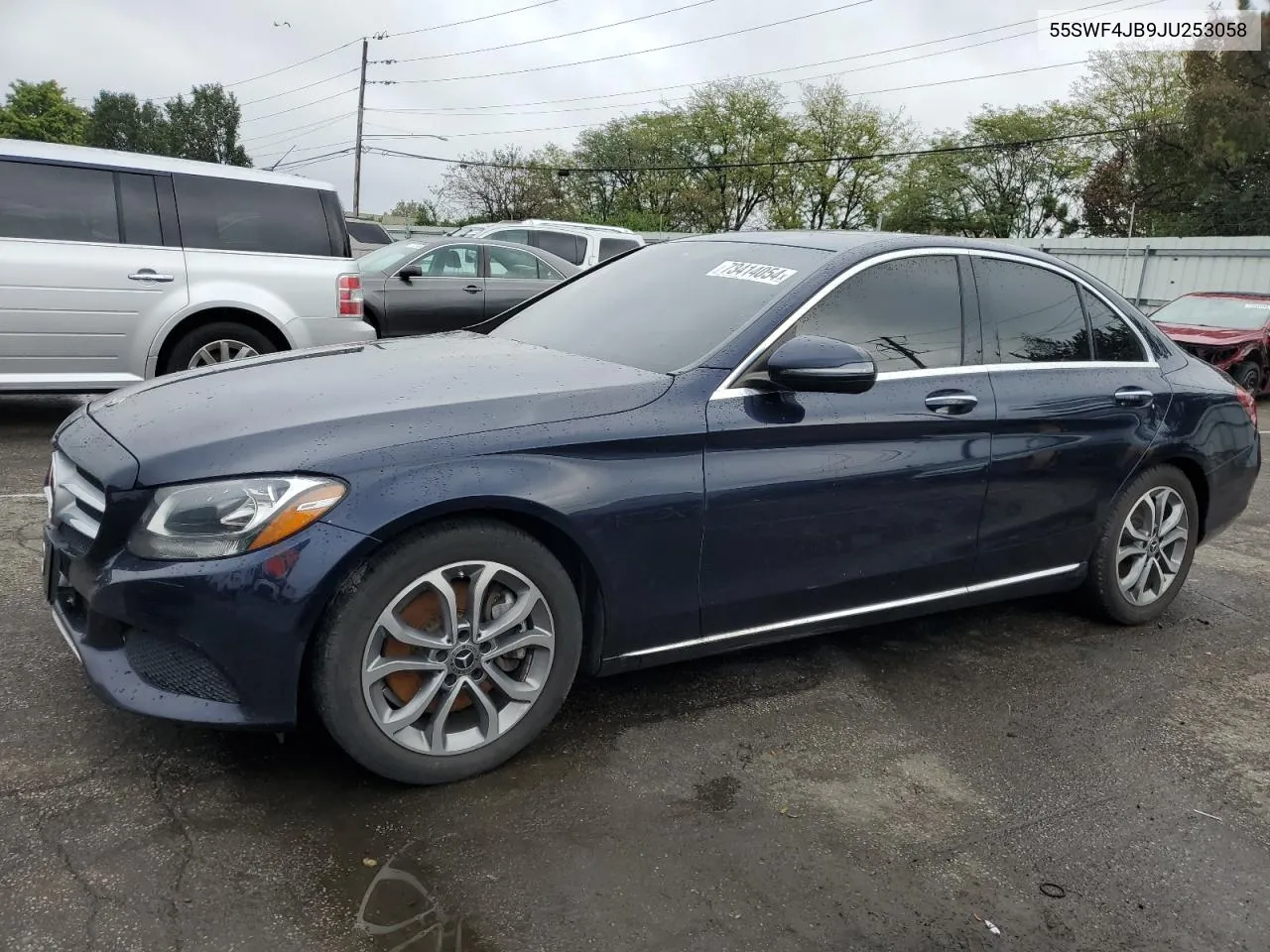 2018 Mercedes-Benz C 300 VIN: 55SWF4JB9JU253058 Lot: 73414054