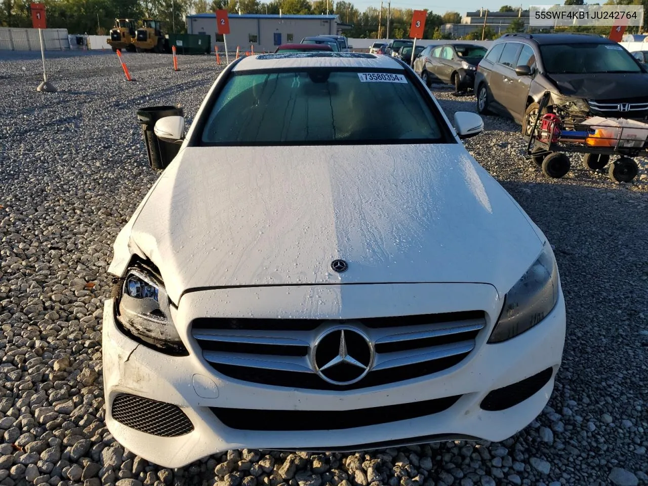 2018 Mercedes-Benz C 300 4Matic VIN: 55SWF4KB1JU242764 Lot: 73580354