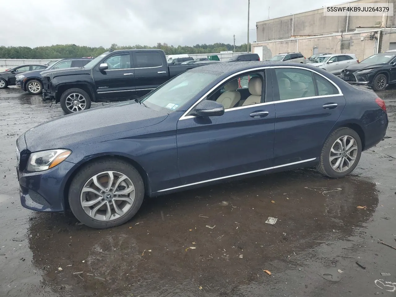 2018 Mercedes-Benz C 300 4Matic VIN: 55SWF4KB9JU264379 Lot: 73603854