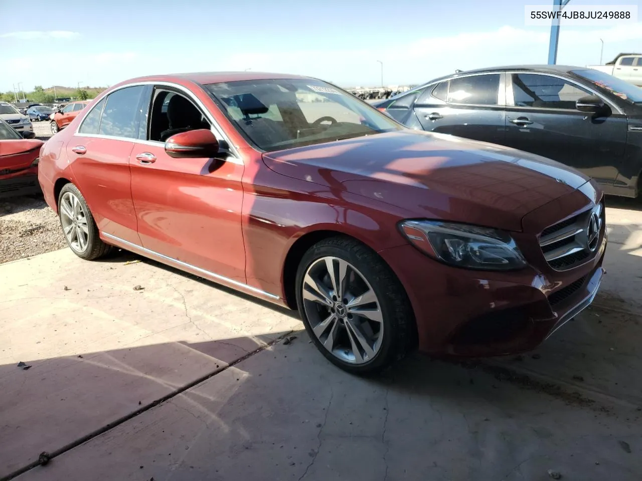 2018 Mercedes-Benz C 300 VIN: 55SWF4JB8JU249888 Lot: 73712234