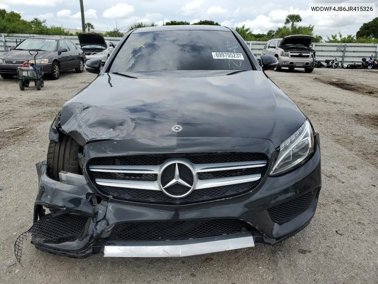 2018 Mercedes-Benz C 300 VIN: WDDWF4JB6JR415326 Lot: 73723394