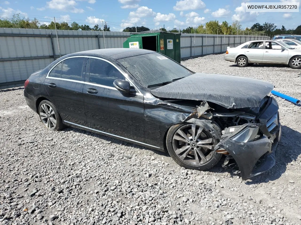 2018 Mercedes-Benz C 300 VIN: WDDWF4JBXJR357270 Lot: 73803504