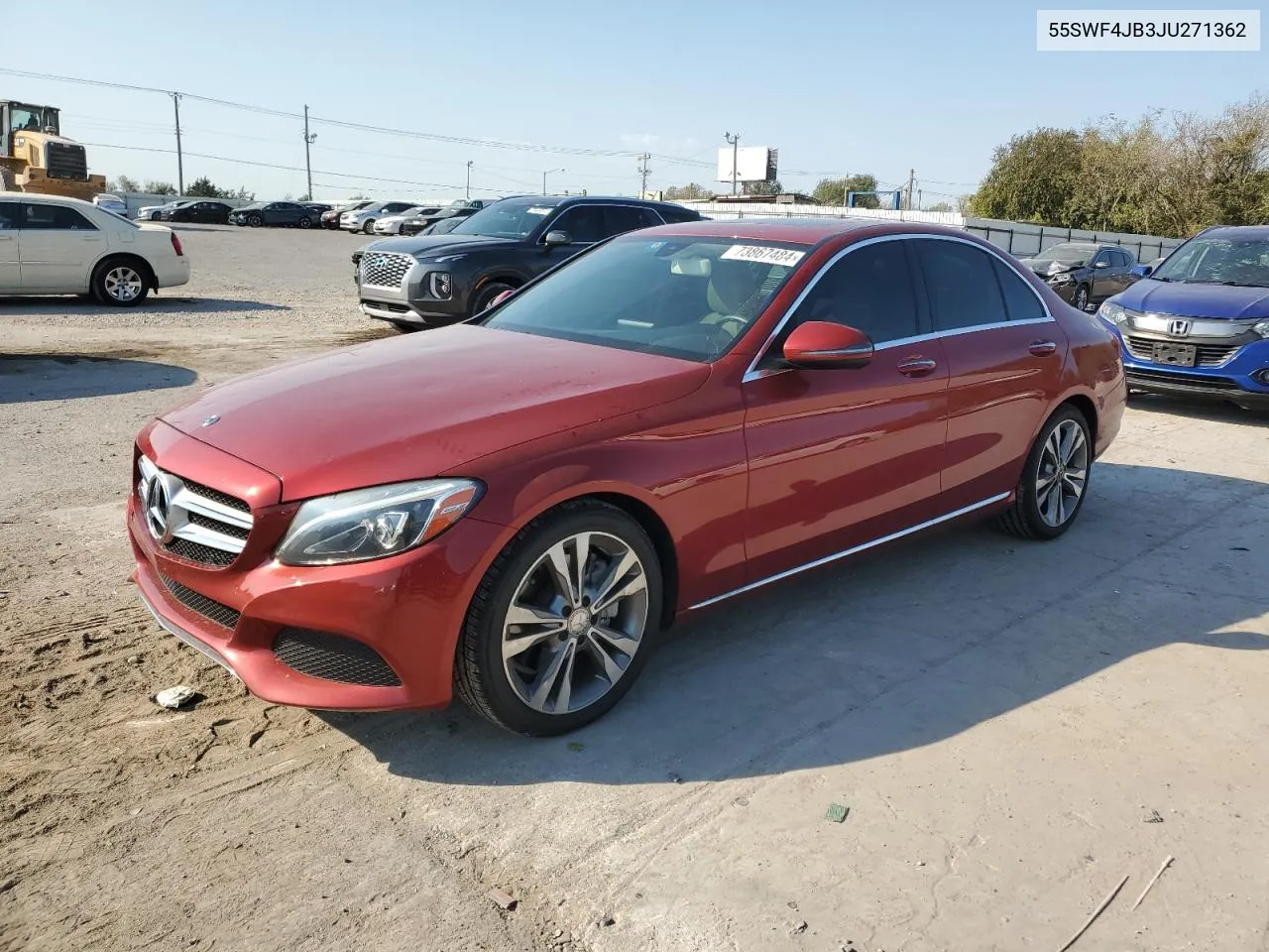 2018 Mercedes-Benz C 300 VIN: 55SWF4JB3JU271362 Lot: 73867484