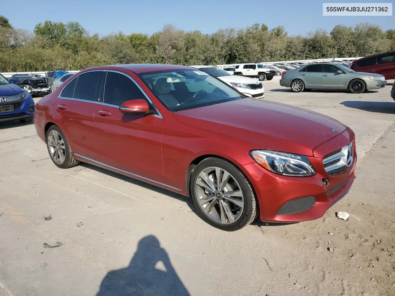 2018 Mercedes-Benz C 300 VIN: 55SWF4JB3JU271362 Lot: 73867484