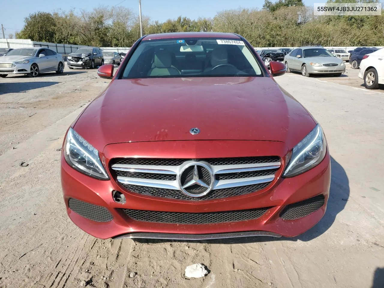 2018 Mercedes-Benz C 300 VIN: 55SWF4JB3JU271362 Lot: 73867484