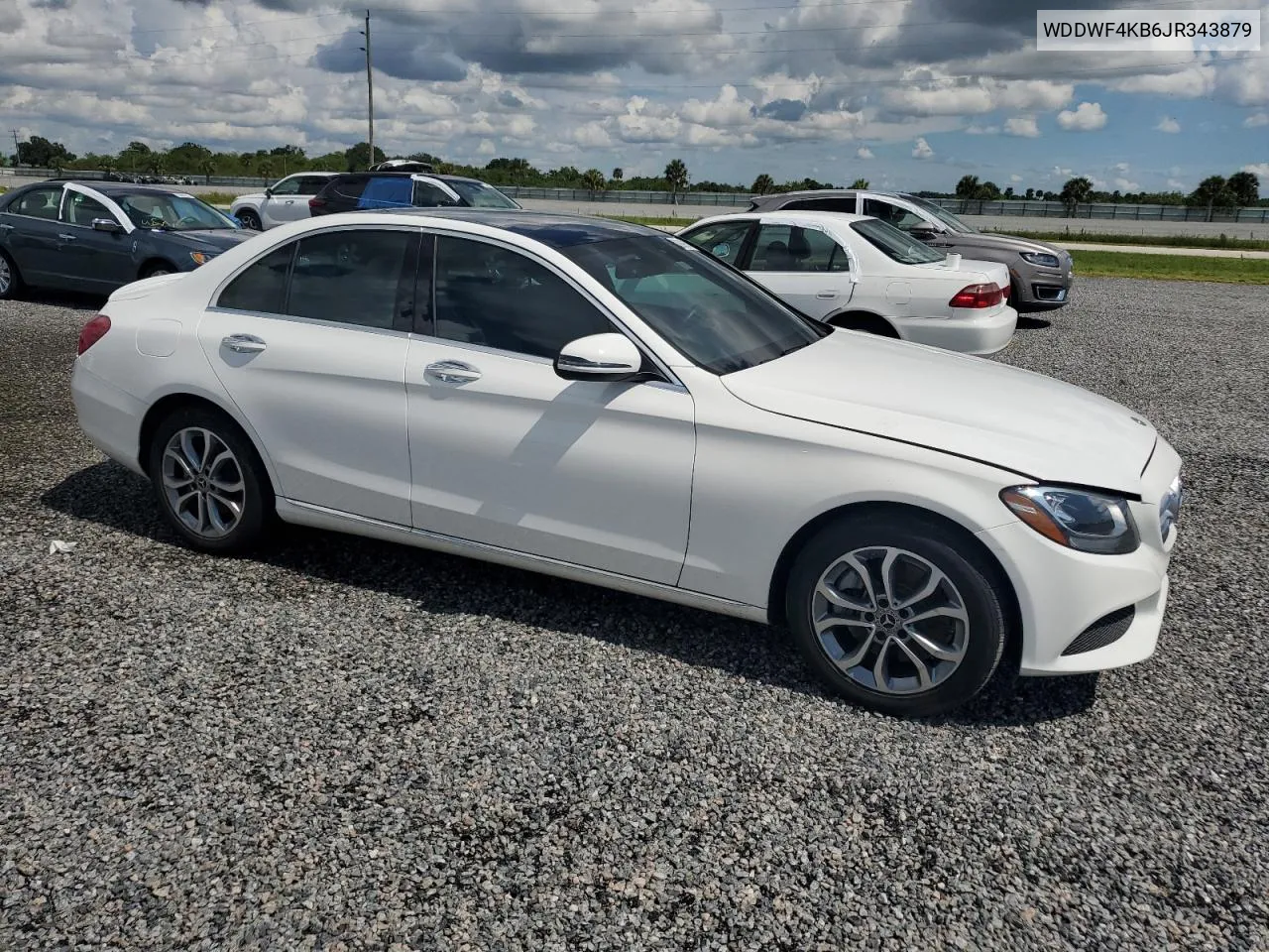 2018 Mercedes-Benz C 300 4Matic VIN: WDDWF4KB6JR343879 Lot: 73869674