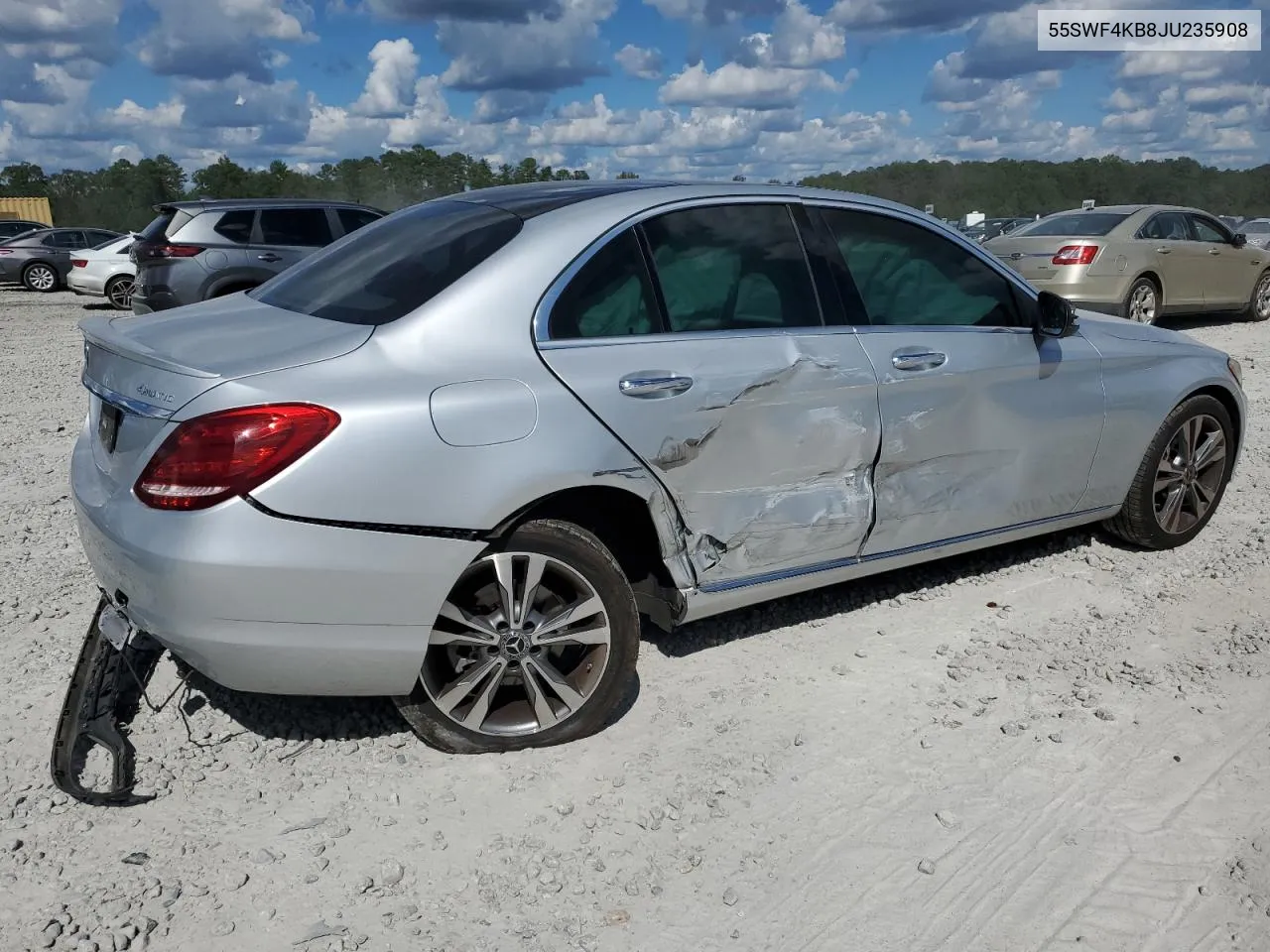 2018 Mercedes-Benz C 300 4Matic VIN: 55SWF4KB8JU235908 Lot: 73914984