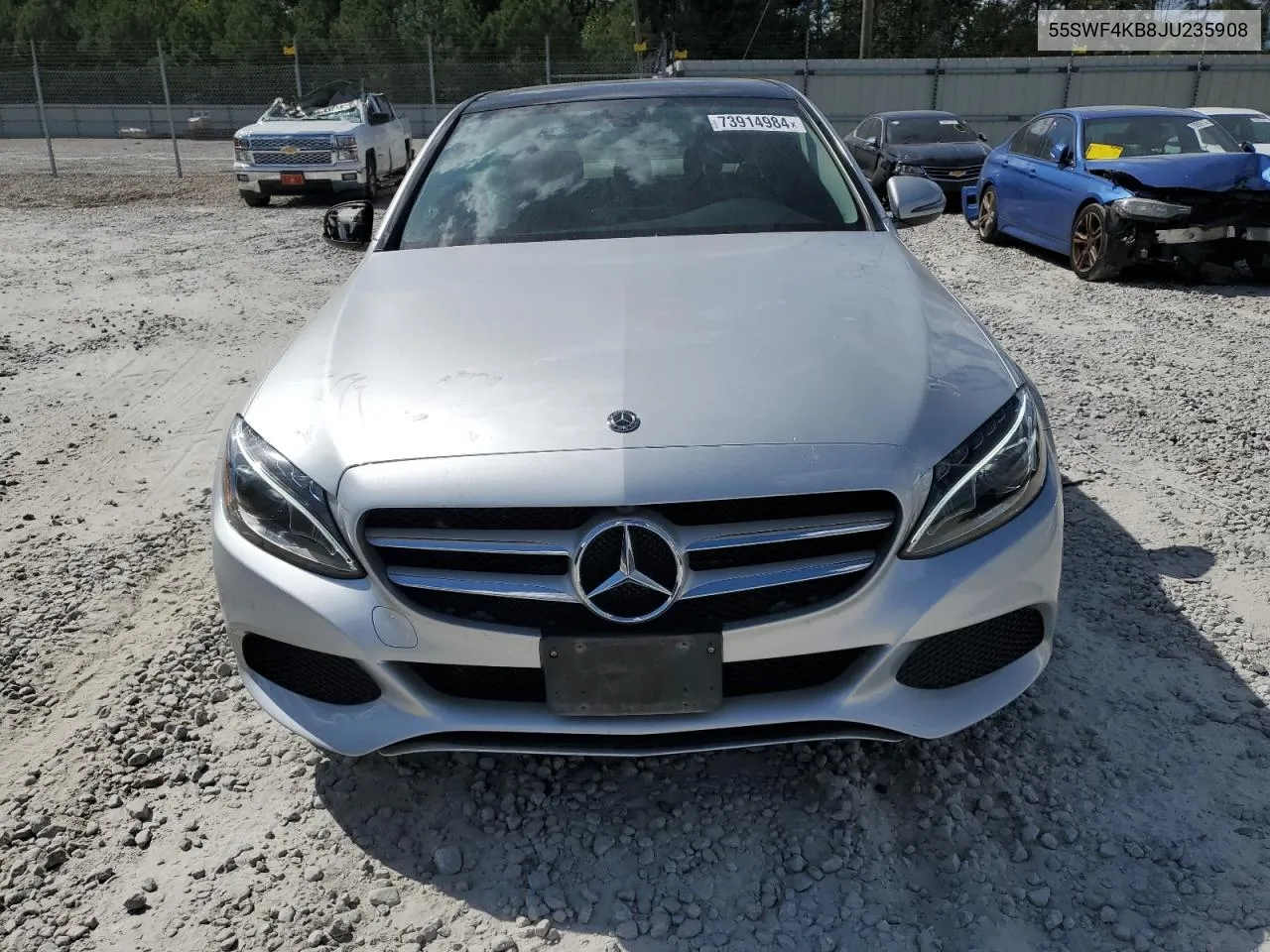 2018 Mercedes-Benz C 300 4Matic VIN: 55SWF4KB8JU235908 Lot: 73914984