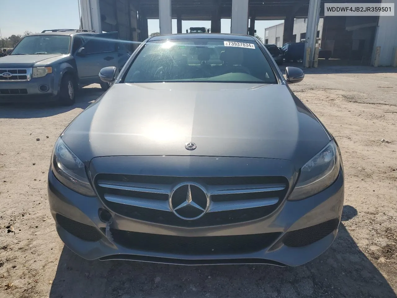 2018 Mercedes-Benz C 300 VIN: WDDWF4JB2JR359501 Lot: 73937834