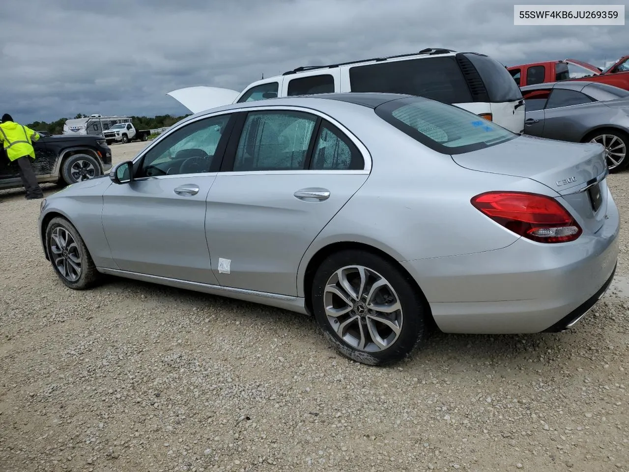 2018 Mercedes-Benz C 300 4Matic VIN: 55SWF4KB6JU269359 Lot: 74024474