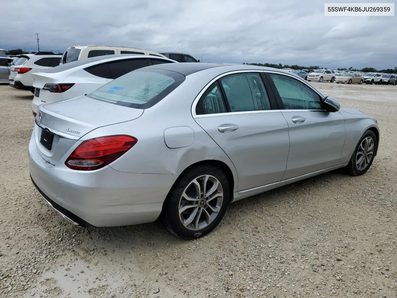 2018 Mercedes-Benz C 300 4Matic VIN: 55SWF4KB6JU269359 Lot: 74024474