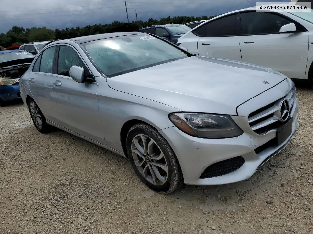 2018 Mercedes-Benz C 300 4Matic VIN: 55SWF4KB6JU269359 Lot: 74024474