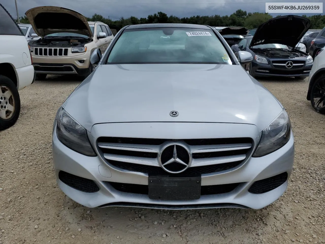 2018 Mercedes-Benz C 300 4Matic VIN: 55SWF4KB6JU269359 Lot: 74024474