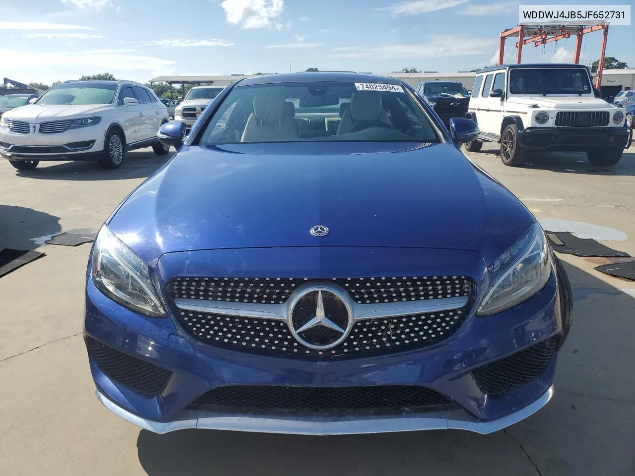 2018 Mercedes-Benz C 300 VIN: WDDWJ4JB5JF652731 Lot: 74025494