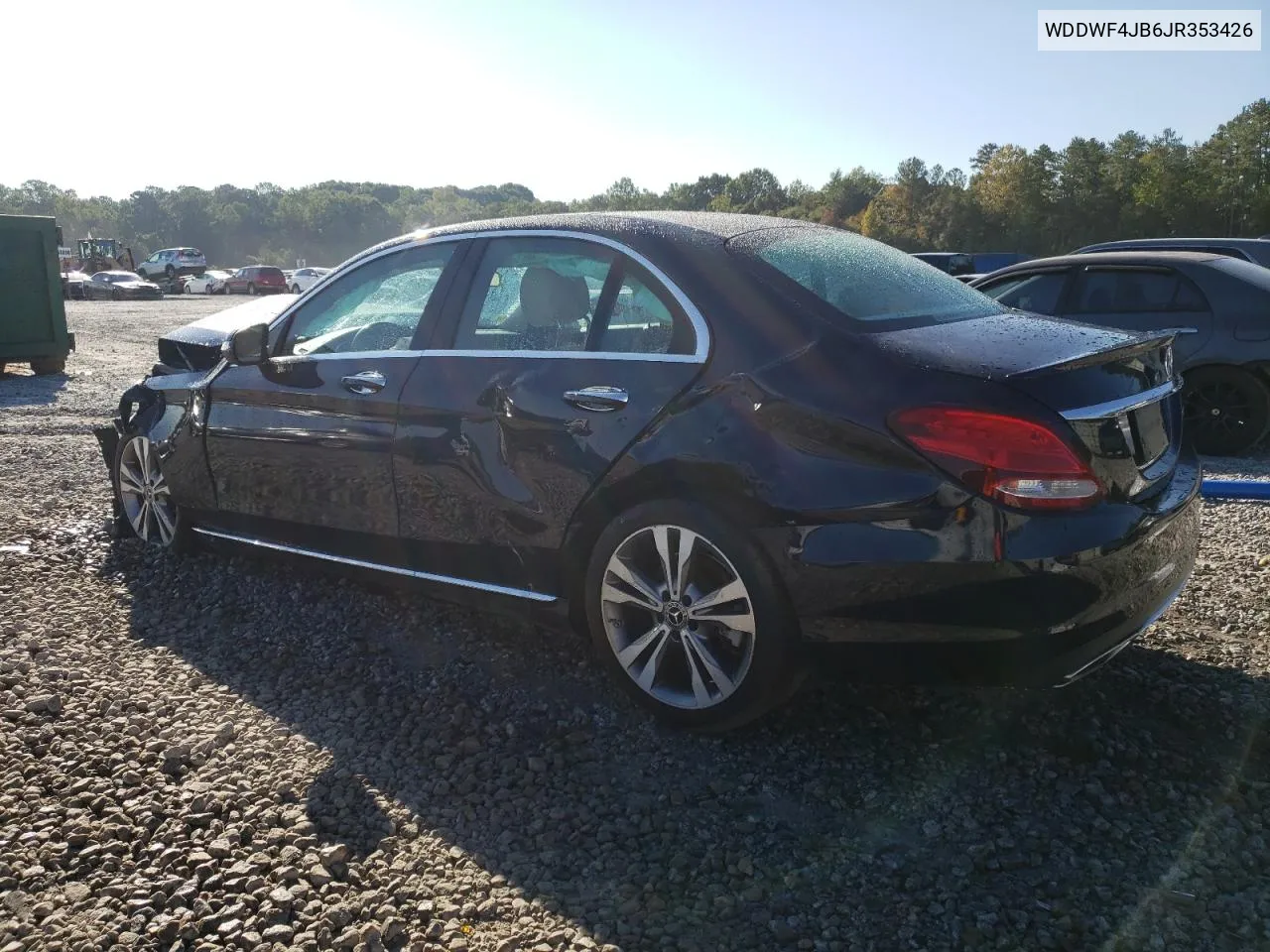 2018 Mercedes-Benz C 300 VIN: WDDWF4JB6JR353426 Lot: 74044864