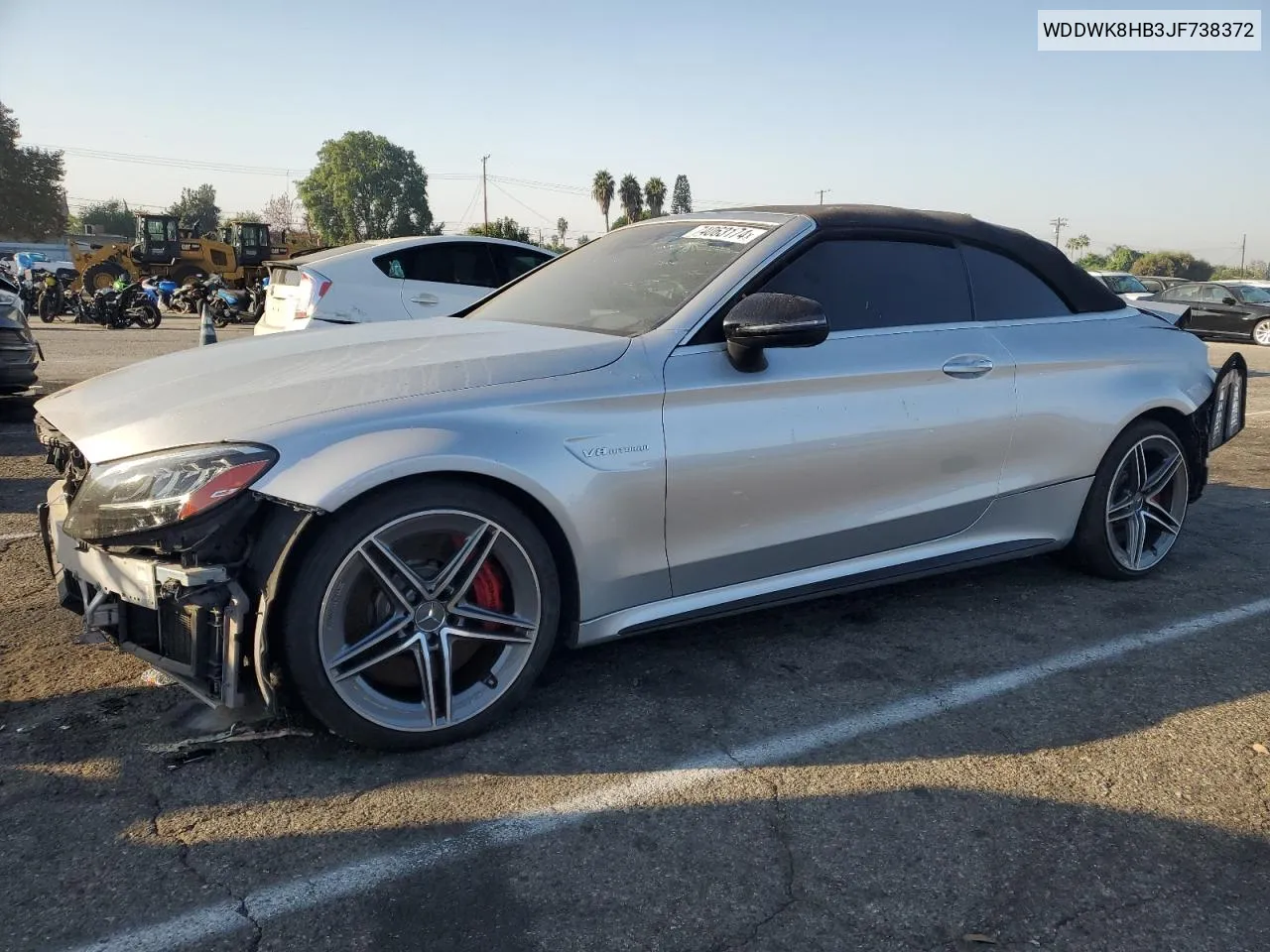 2018 Mercedes-Benz C 63 Amg-S VIN: WDDWK8HB3JF738372 Lot: 74063174