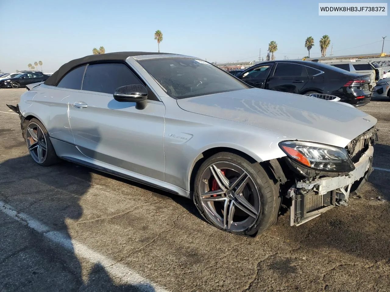 2018 Mercedes-Benz C 63 Amg-S VIN: WDDWK8HB3JF738372 Lot: 74063174