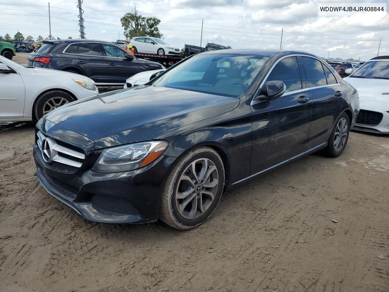 2018 Mercedes-Benz C 300 VIN: WDDWF4JB4JR408844 Lot: 74090094