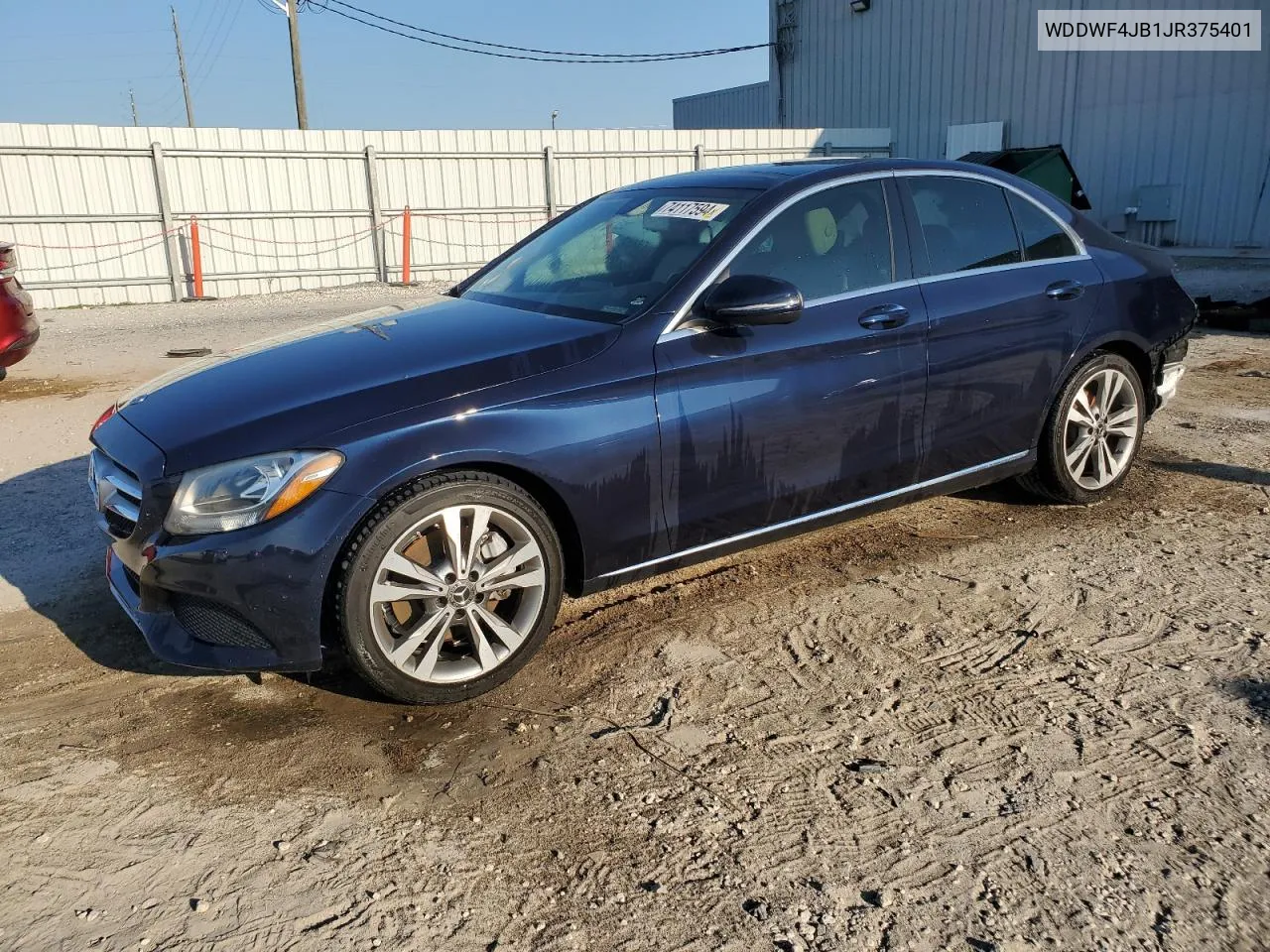 2018 Mercedes-Benz C 300 VIN: WDDWF4JB1JR375401 Lot: 74117594