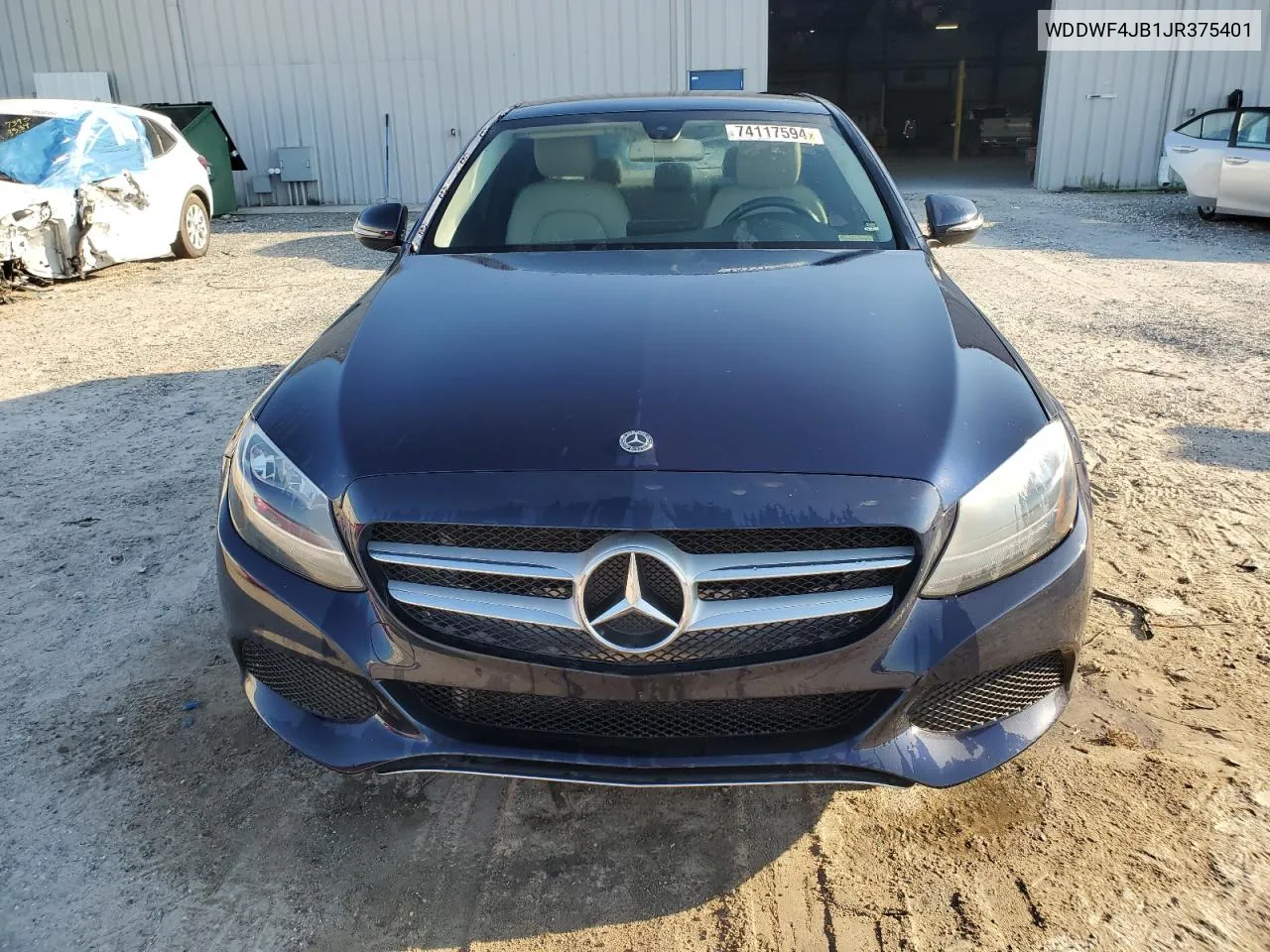 2018 Mercedes-Benz C 300 VIN: WDDWF4JB1JR375401 Lot: 74117594