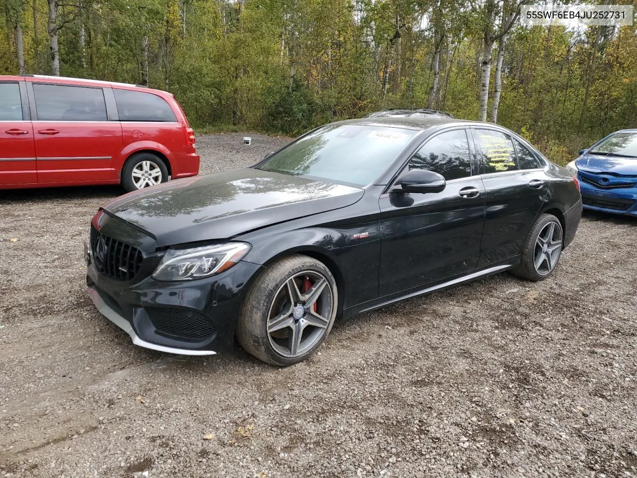 2018 Mercedes-Benz C 43 4Matic Amg VIN: 55SWF6EB4JU252731 Lot: 74323614