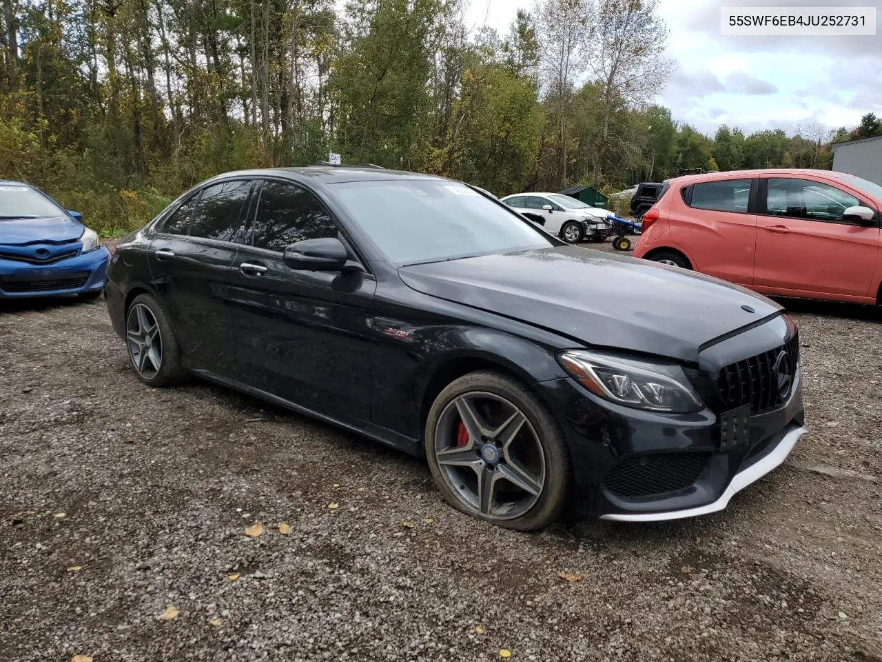 2018 Mercedes-Benz C 43 4Matic Amg VIN: 55SWF6EB4JU252731 Lot: 74323614