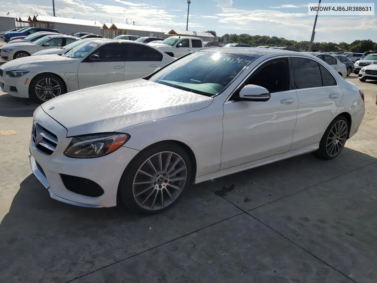 2018 Mercedes-Benz C 300 VIN: WDDWF4JB6JR388631 Lot: 74334204