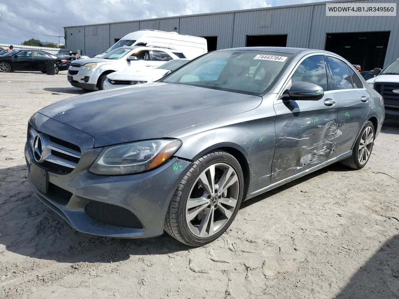 2018 Mercedes-Benz C 300 VIN: WDDWF4JB1JR349560 Lot: 74443704