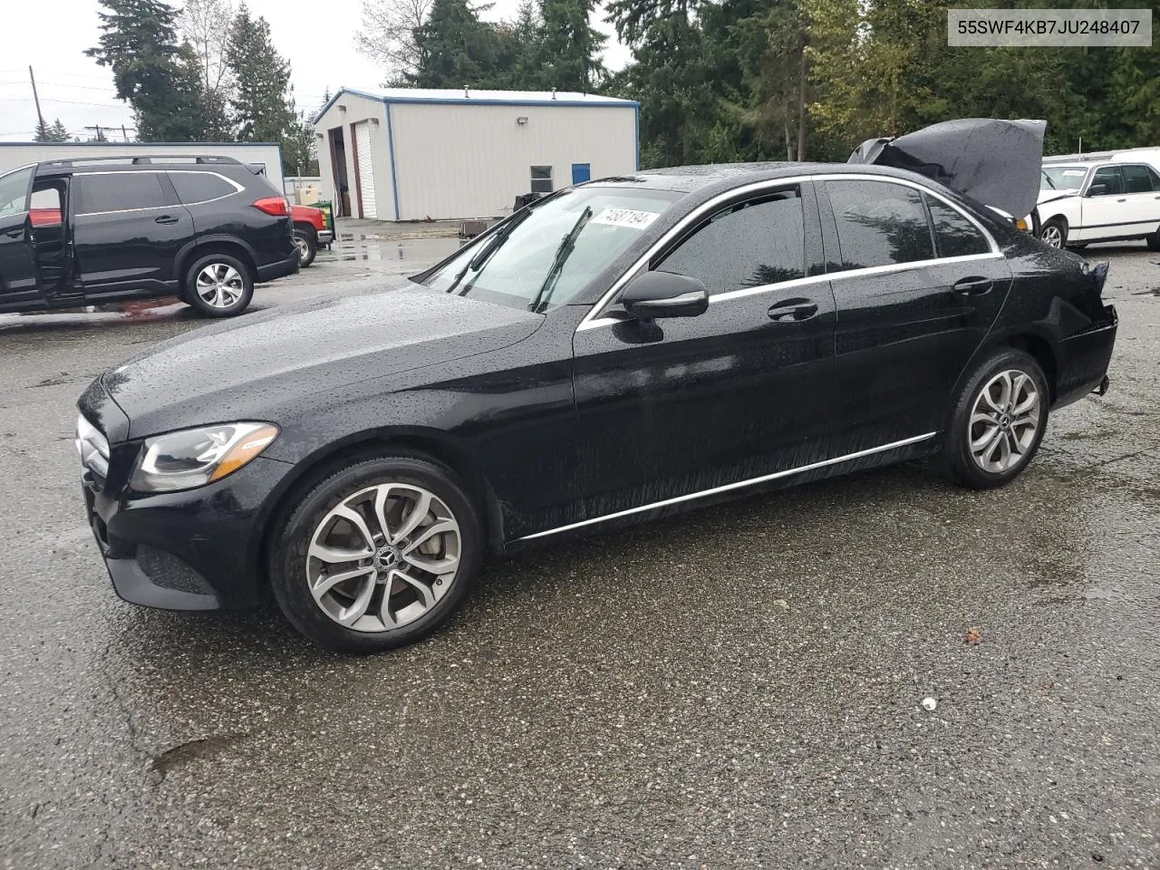 2018 Mercedes-Benz C 300 4Matic VIN: 55SWF4KB7JU248407 Lot: 74587194