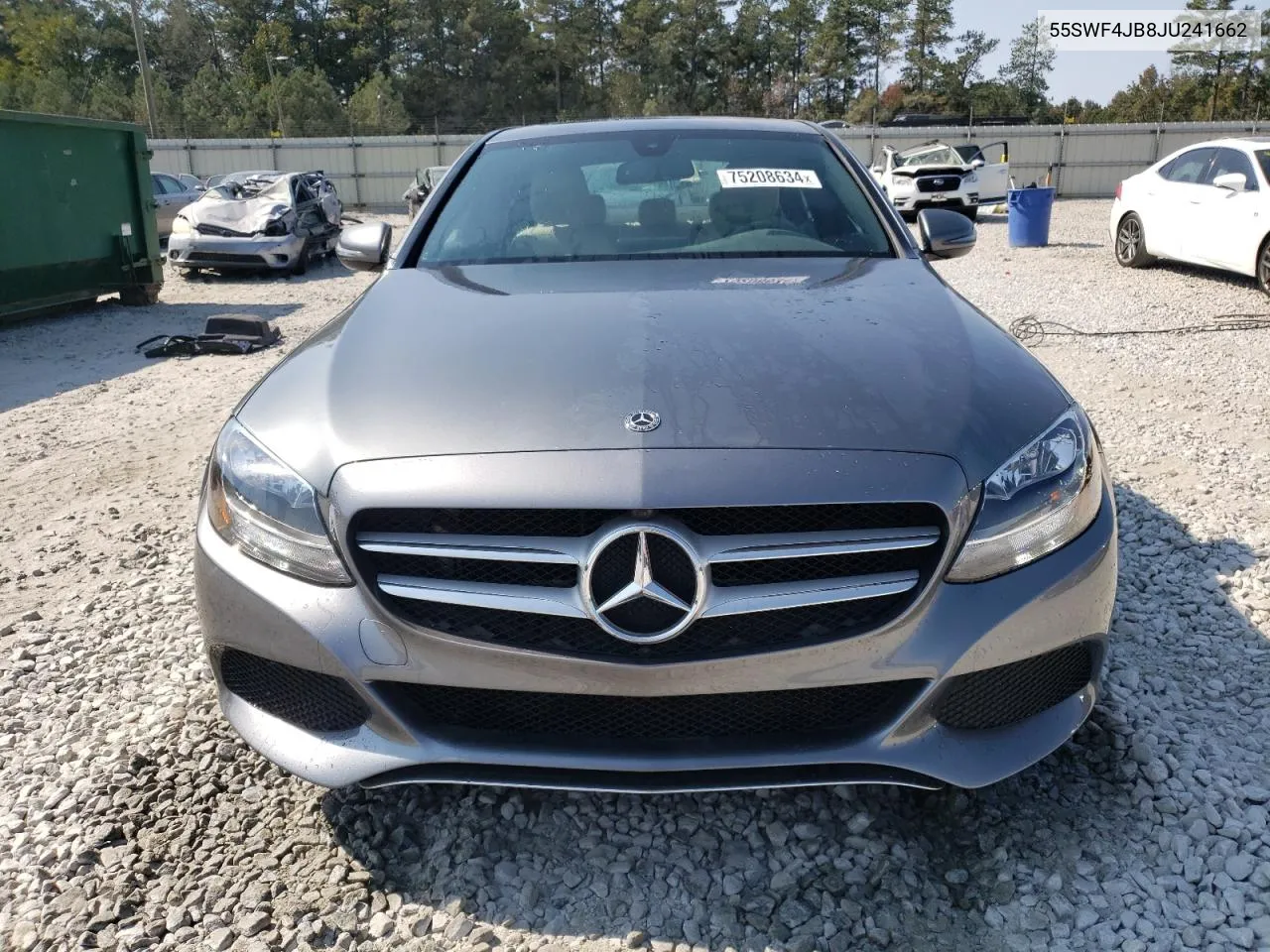 2018 Mercedes-Benz C 300 VIN: 55SWF4JB8JU241662 Lot: 75208634