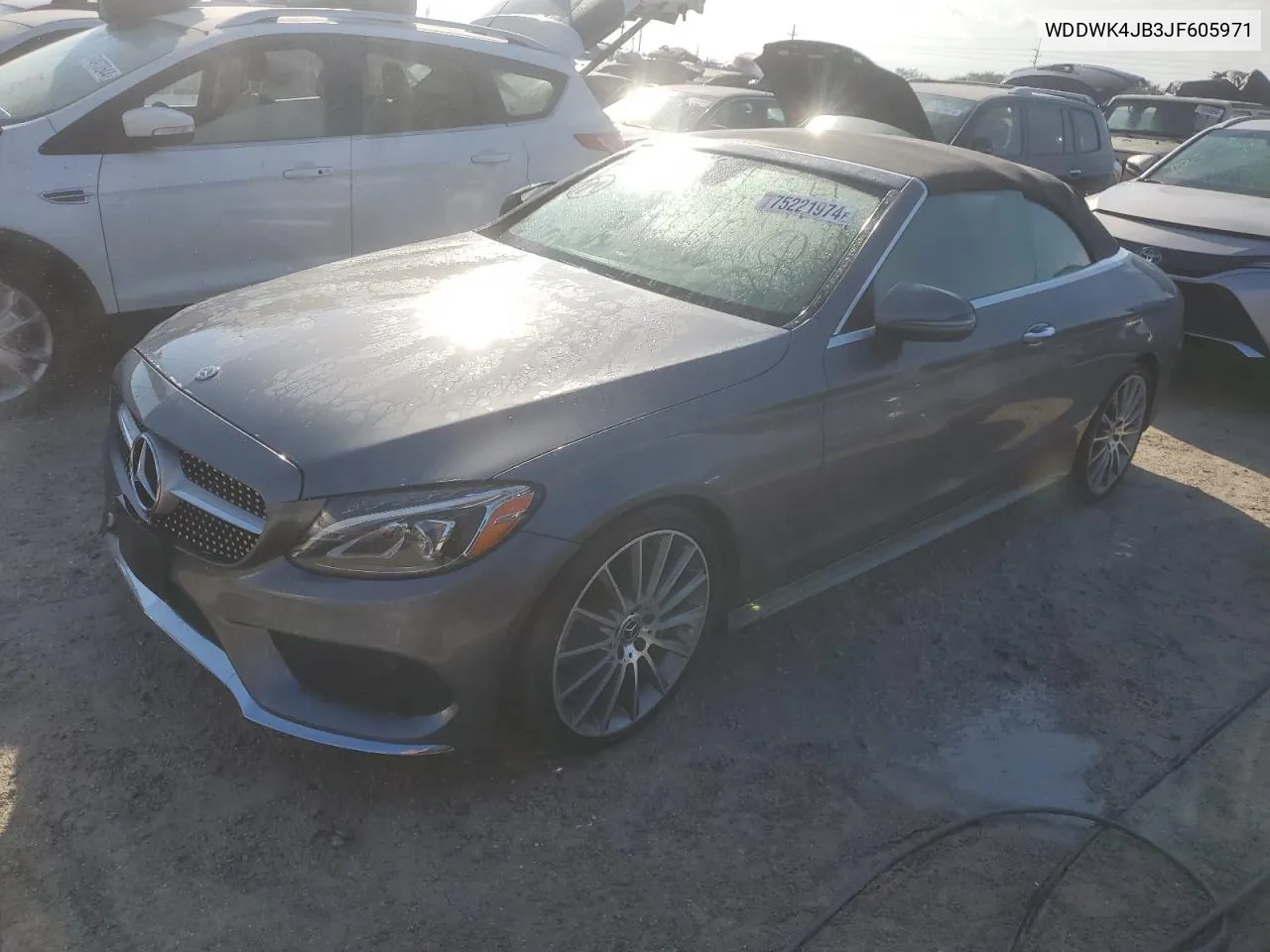 2018 Mercedes-Benz C 300 VIN: WDDWK4JB3JF605971 Lot: 75221974