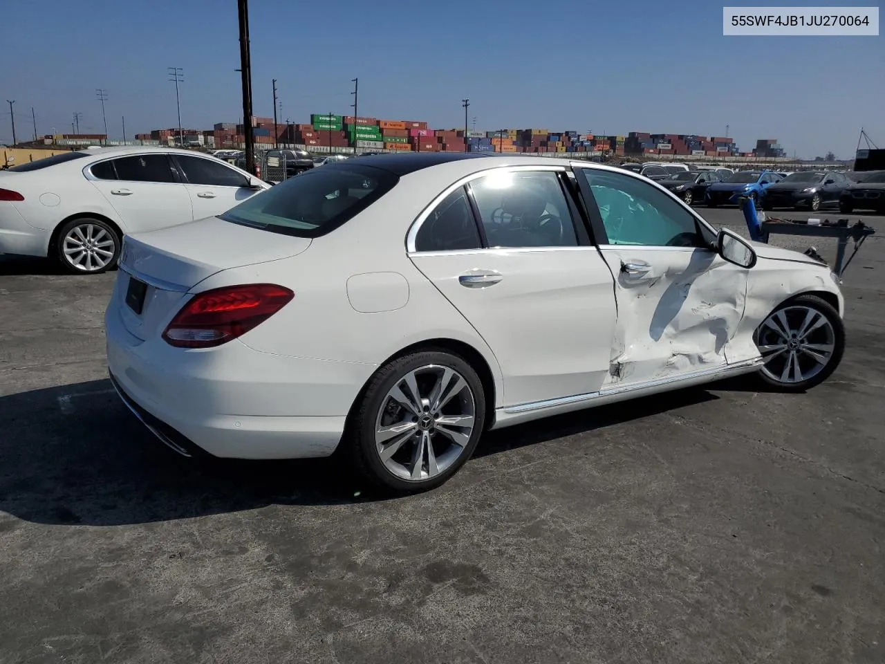 2018 Mercedes-Benz C 300 VIN: 55SWF4JB1JU270064 Lot: 75445694